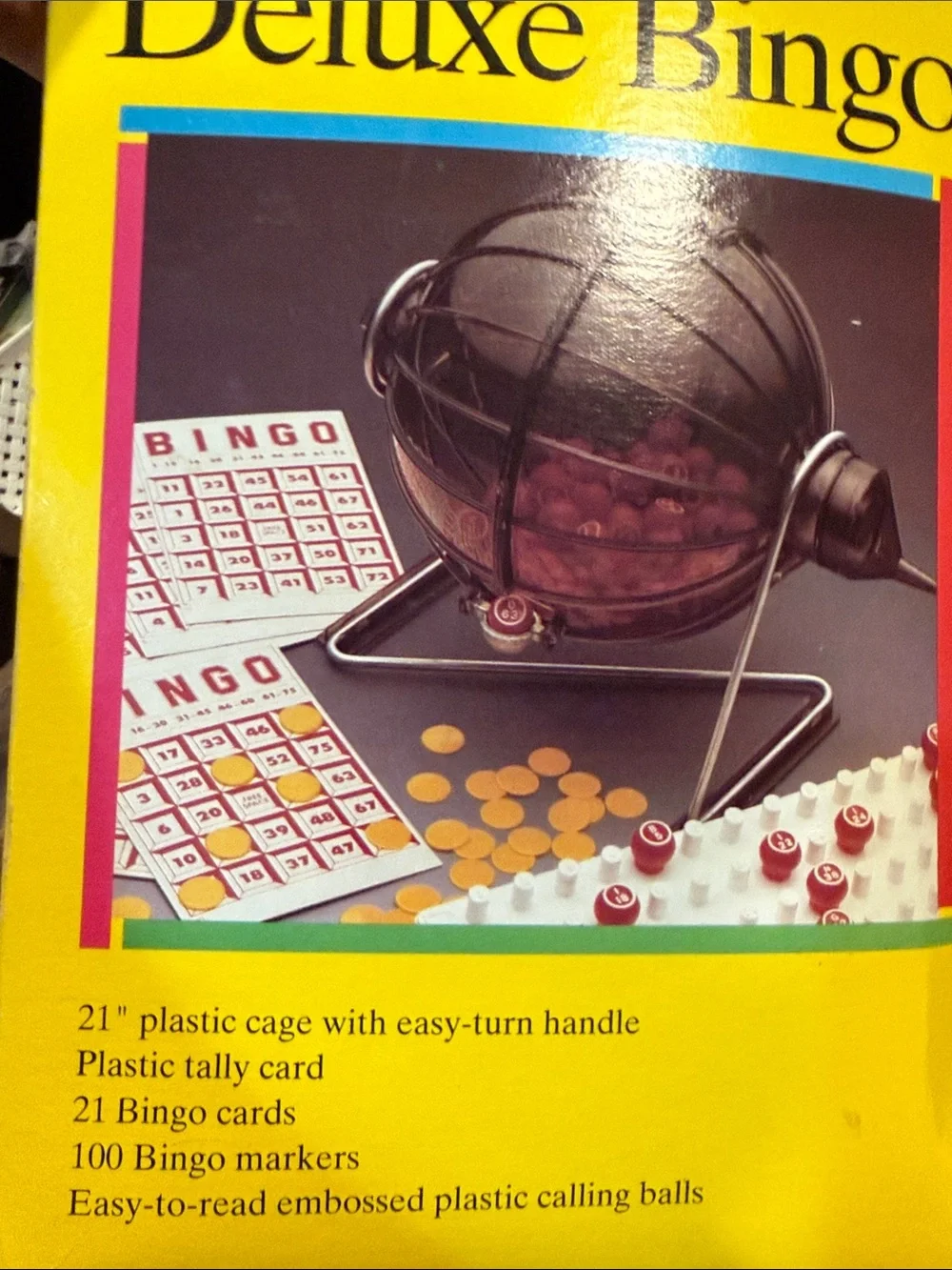 Deluxe Bingo Game - Yellow